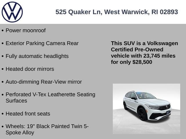 2023 Volkswagen Tiguan 2.0T SE R-Line Black
