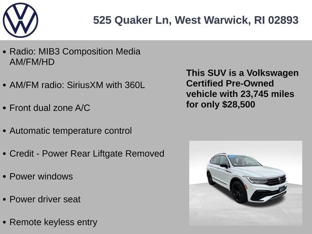2023 Volkswagen Tiguan 2.0T SE R-Line Black