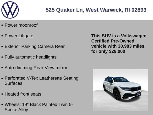 2024 Volkswagen Tiguan 2.0T SE R-Line Black