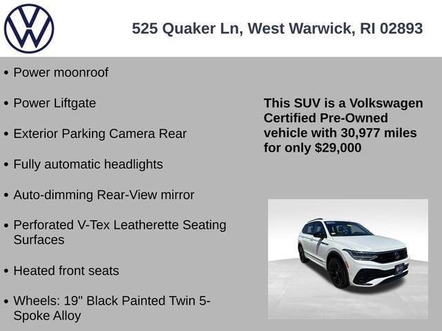 2024 Volkswagen Tiguan 2.0T SE R-Line Black