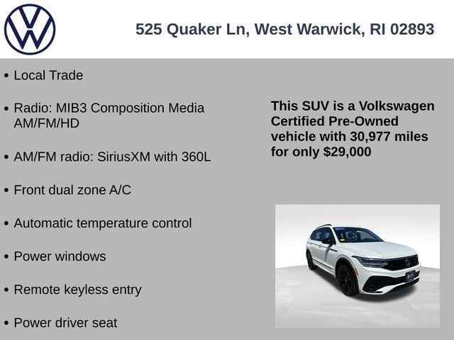 2024 Volkswagen Tiguan 2.0T SE R-Line Black