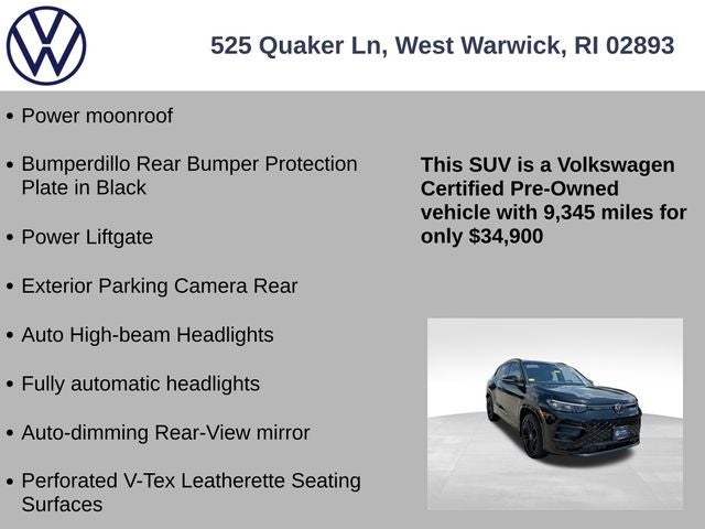 2025 Volkswagen Tiguan 2.0T SE R-Line Black