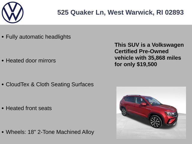 2022 Volkswagen Taos SE