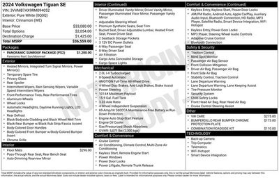 2024 Volkswagen Tiguan 2.0T SE