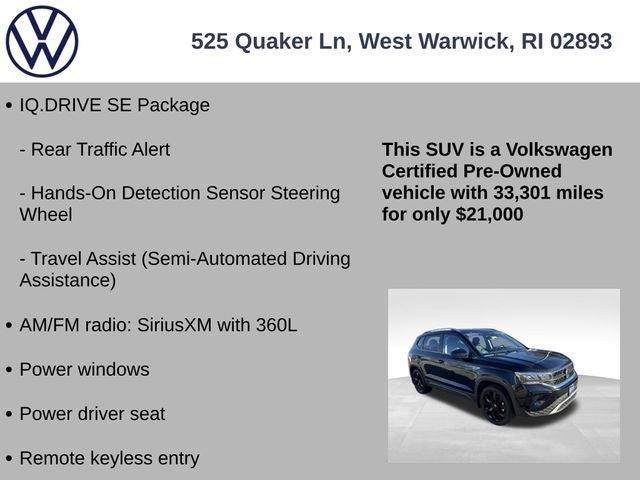 2022 Volkswagen Taos 1.5T SE