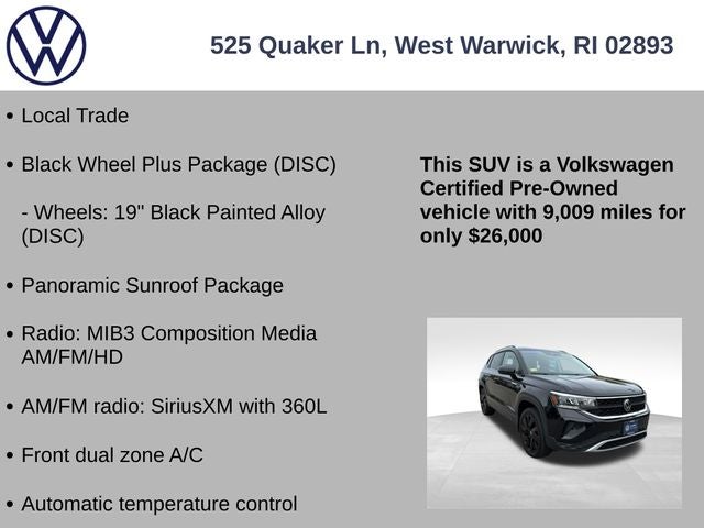 2024 Volkswagen Taos 1.5T SE
