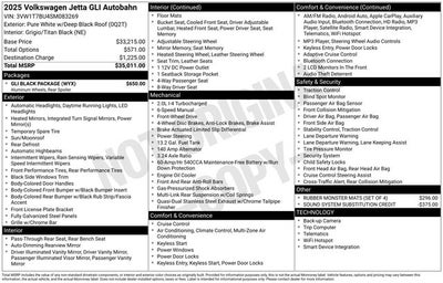 2025 Volkswagen Jetta GLI 2.0T Autobahn