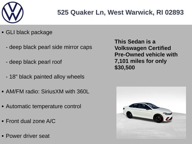 2025 Volkswagen Jetta GLI 2.0T Autobahn