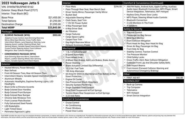 2023 Volkswagen Jetta 1.5T S