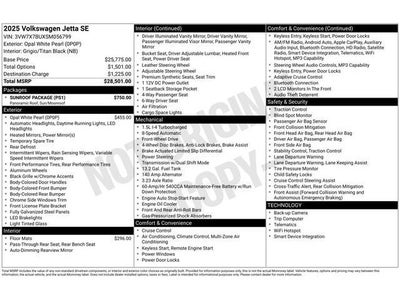 2025 Volkswagen Jetta 1.5T SE