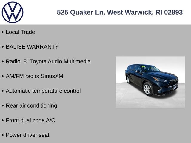 2023 Toyota Highlander LE