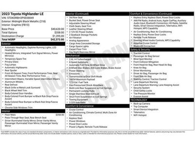2023 Toyota Highlander LE