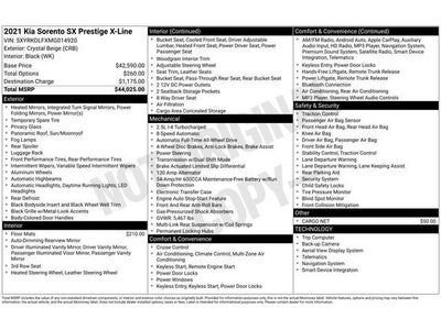 2021 Kia Sorento SX Prestige X-Line