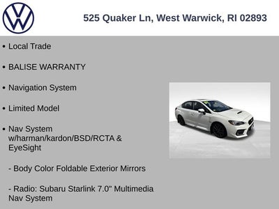 2018 Subaru WRX Limited