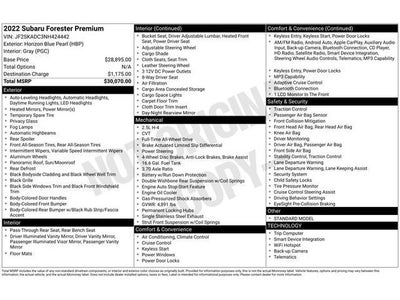 2022 Subaru Forester Premium
