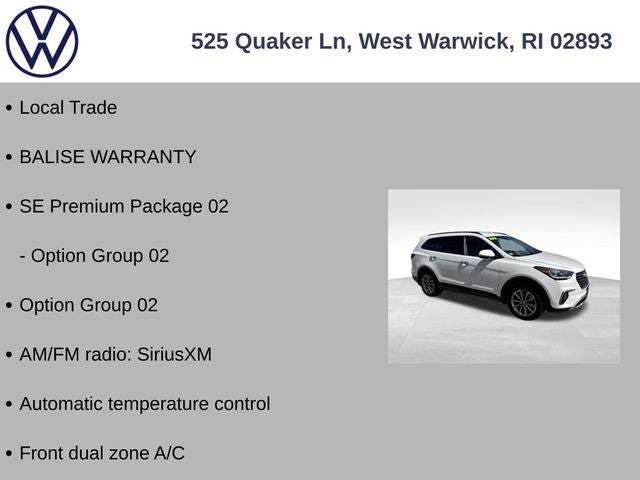 2018 Hyundai Santa Fe SE