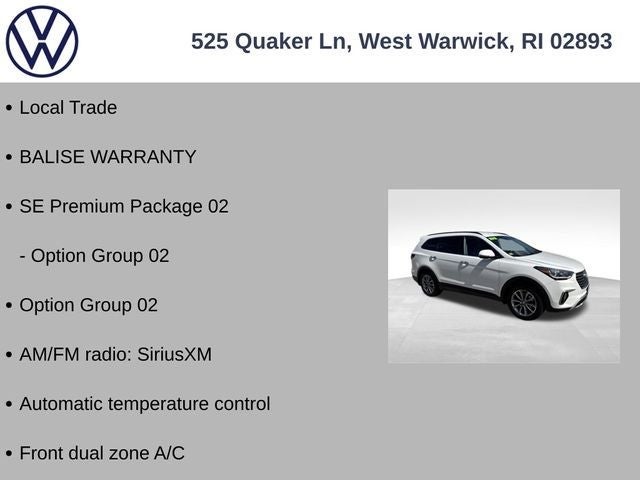 2018 Hyundai Santa Fe SE
