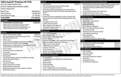 2023 Audi Q7 55 Premium quattro