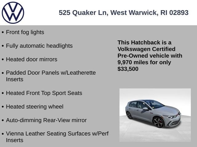 2024 Volkswagen Golf GTI 2.0T SE