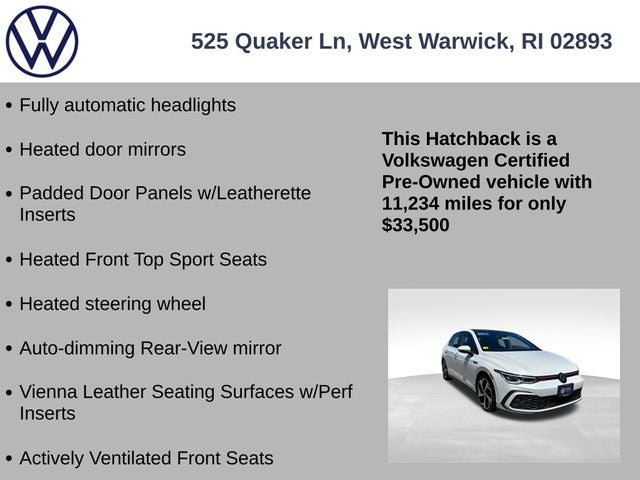 2024 Volkswagen Golf GTI 2.0T SE