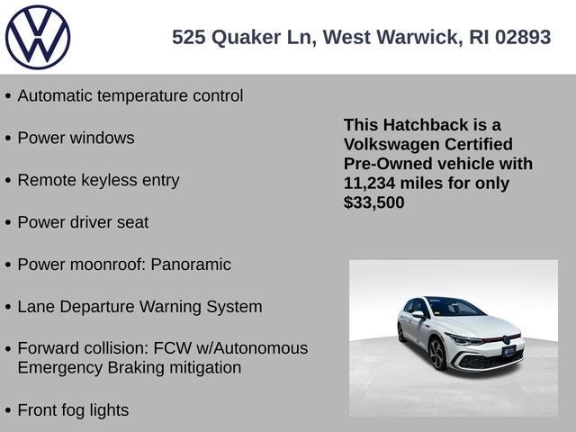 2024 Volkswagen Golf GTI 2.0T SE