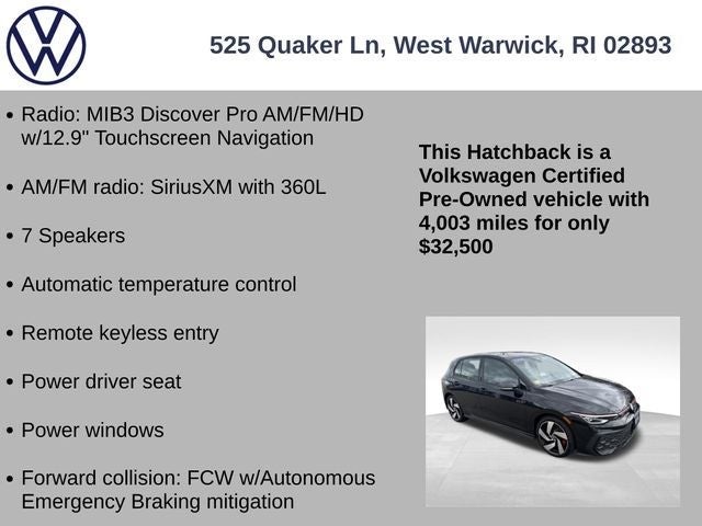 2025 Volkswagen Golf GTI 2.0T S