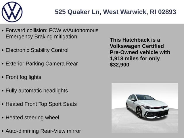 2025 Volkswagen Golf GTI 2.0T S