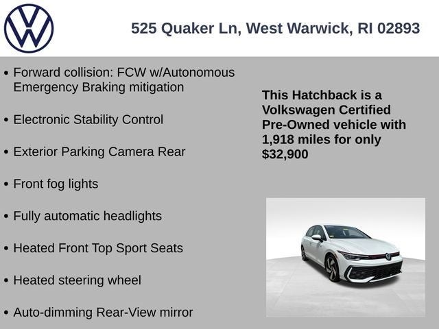 2025 Volkswagen Golf GTI 2.0T S