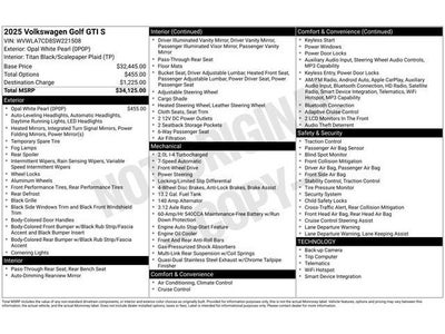 2025 Volkswagen Golf GTI 2.0T S