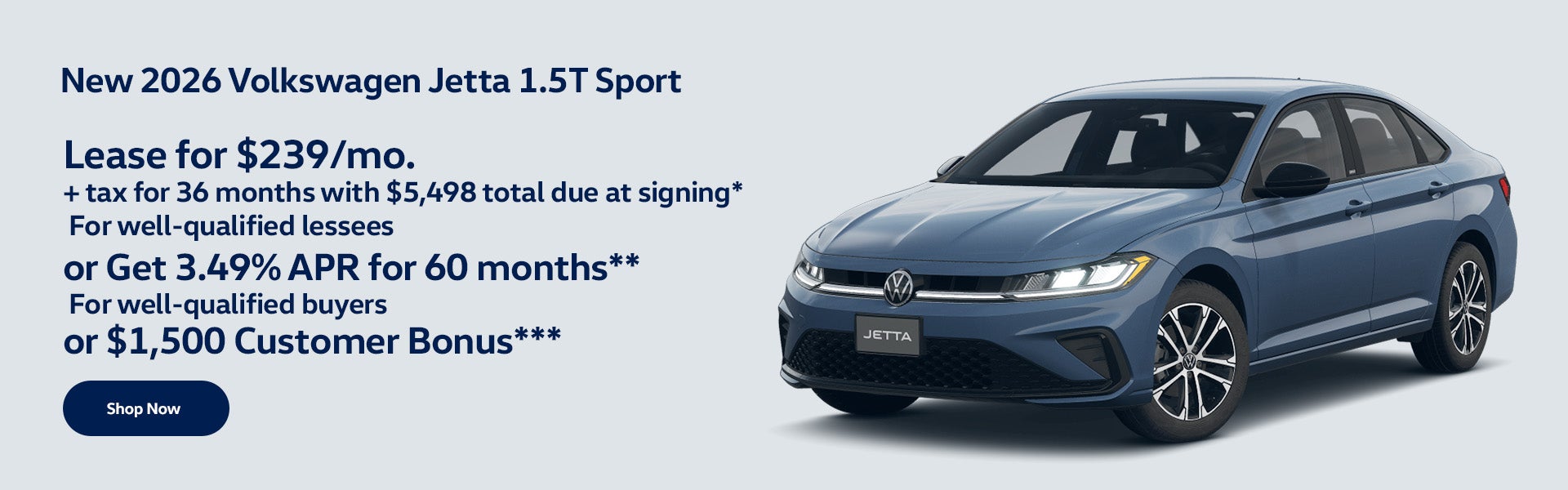 New 2026 Volkswagen Jetta 1.5T Sport