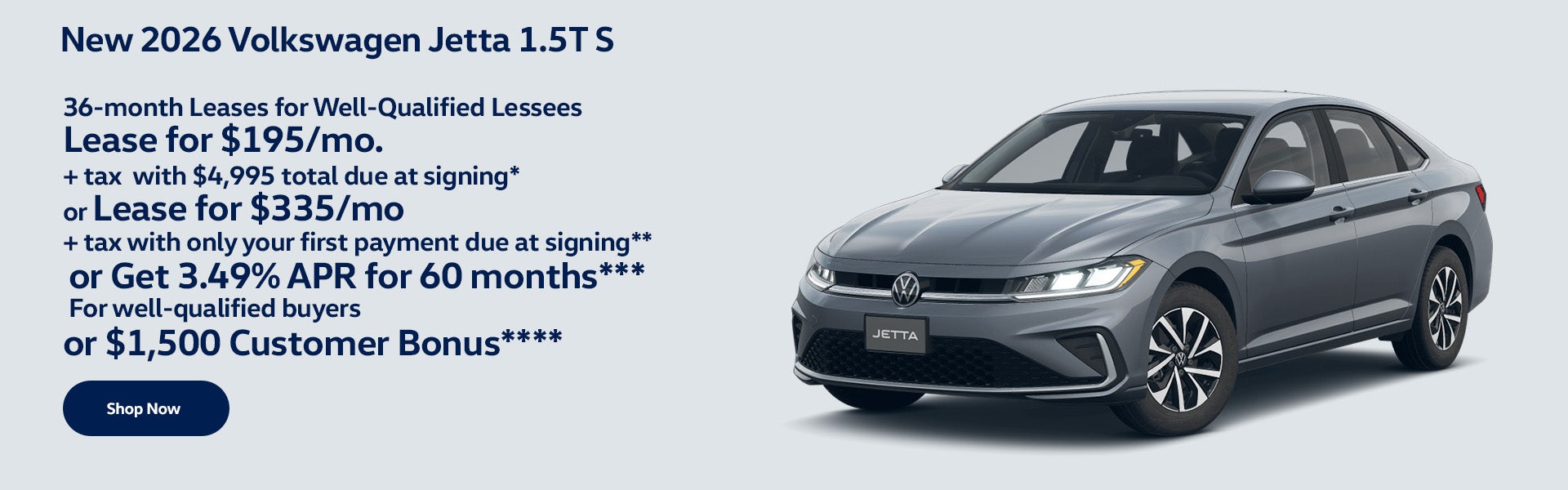 New 2026 Volkswagen Jetta 1.5T S