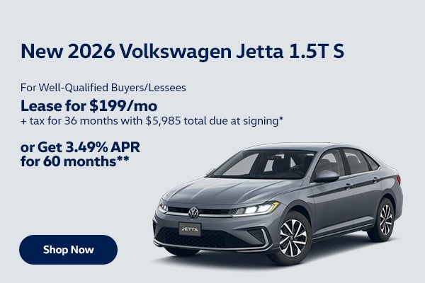 New 2026 Volkswagen Jetta 1.5T S